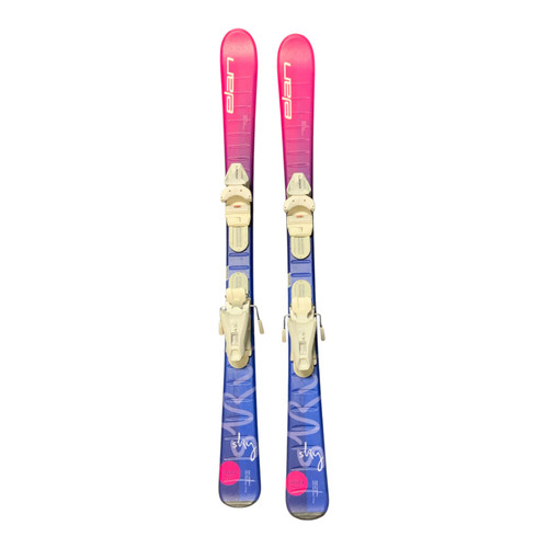 Vist Large View of Product Image Which is Used Elan SKY Girls DH Ski/Binding Pink 120 cm