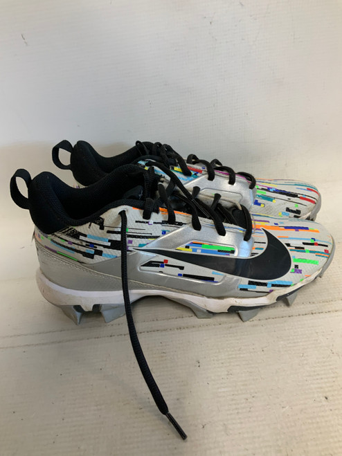 Vist Large View of Product Image Which is Used Nike Adult FB Cleats Turquoise And Orange Senior 6