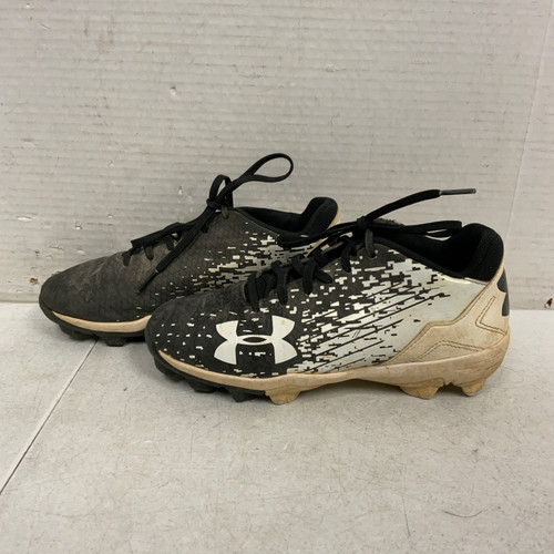 Vist Large View of Product Image Which is Used Under Armour BB/SB Cleats Black Junior 02.5