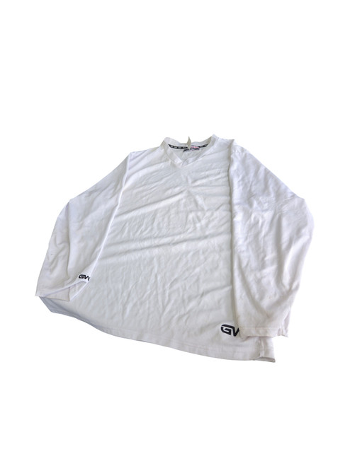 Vist Large View of Product Image Which is Used ADULT PRACTICE JERSEY LG Hockey Practice Jersey White LG