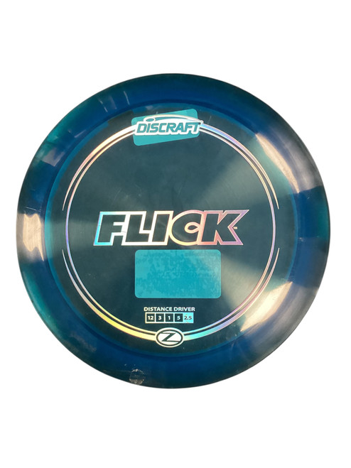 Vist Large View of Product Image Which is Used Discraft FLICK Z LINE Disc Golf Driver Royal Blue