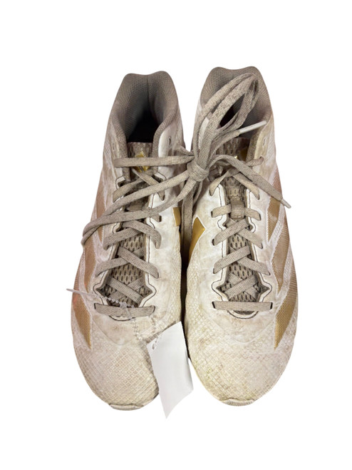 Vist Large View of Product Image Which is Used Adidas Adult FB Cleats White Senior 5.5