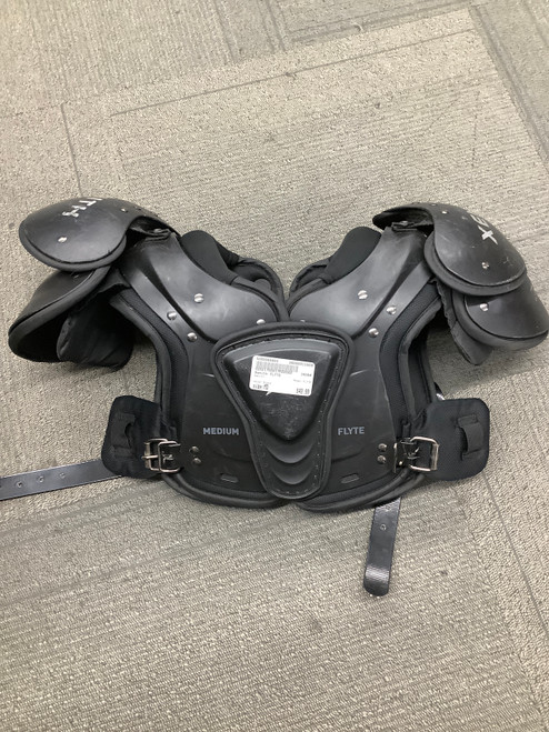 Vist Large View of Product Image Which is Used Xenith FLYTE FB Shoulder Pads Black MD