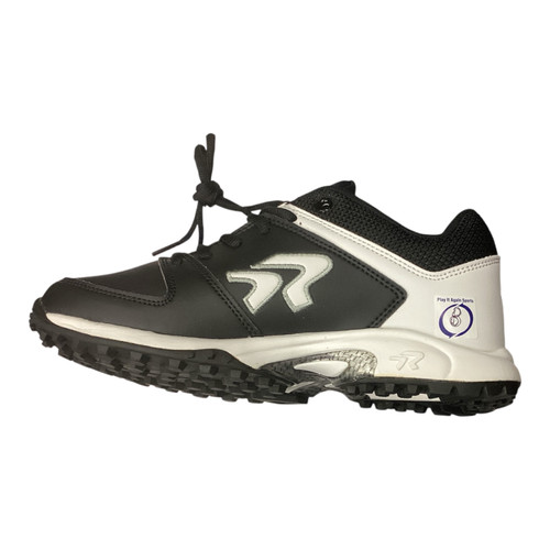 Vist Large View of Product Image Which is Used Ringor RINGOR TURF SOFTBALL CLEATS BB/SB Cleats Black Youth 08.0