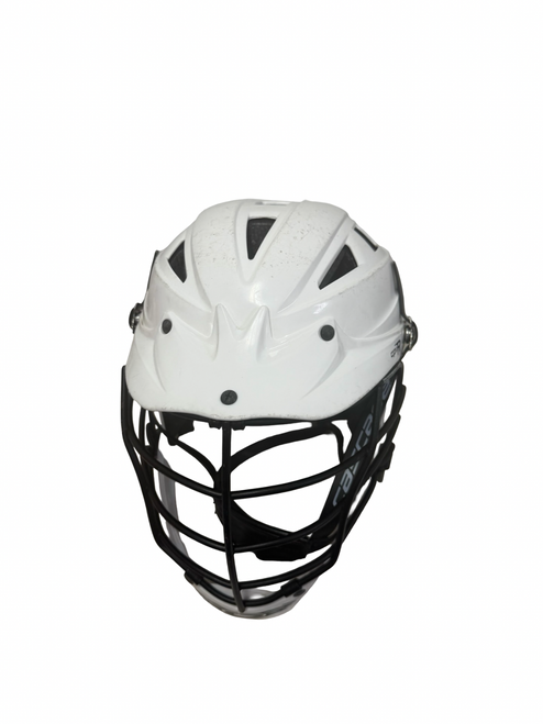 Vist Large View of Product Image Which is Used Cascade CPVR Lacrosse Helmet White S/M