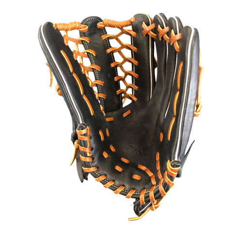 Vist Large View of Product Image Which is Used Mizuno GSN 1250 BB/SB Glove RH Throw Black 12 1/2"