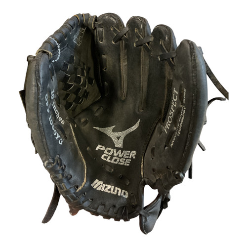 Vist Large View of Product Image Which is Used Mizuno POWER CLOSE BB/SB Glove RH Throw Black 10"