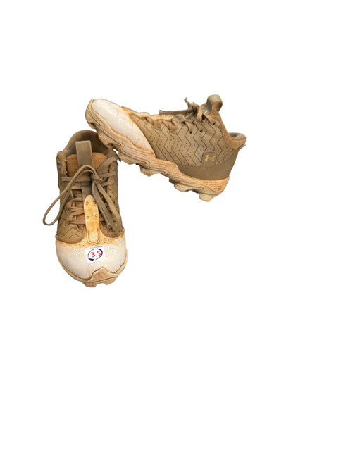 Vist Large View of Product Image Which is Used Under Armour BH SHOW BB/SB Cleats Grey Junior 03.5