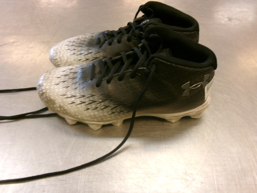 Vist Large View of Product Image Which is Used Under Armour CLEATS BB/SB Cleats Black Senior 8.5