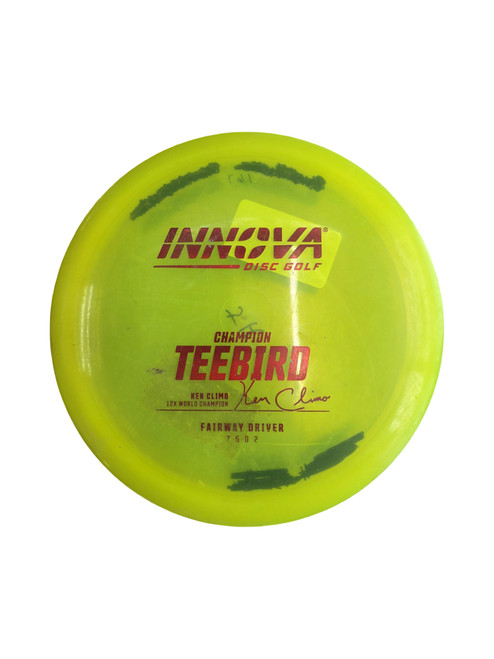 Vist Large View of Product Image Which is Used Innova CHAMPION TEEBIRD Disc Golf Driver Yellow