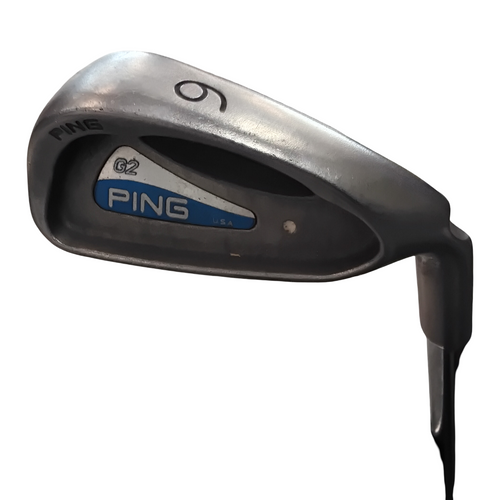 Vist Large View of Product Image Which is Used Ping G2 WHITE DOT Mens Individual Iron RH 6 Iron