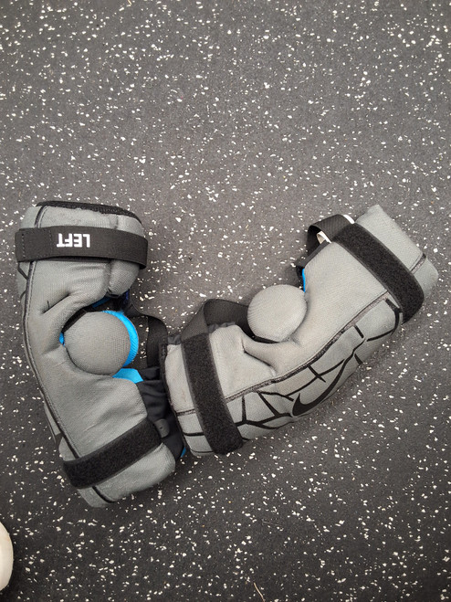 Vist Large View of Product Image Which is Used Nike VAPOR LT Lacrosse Arm Pads/Guards Black LG