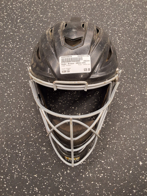 Vist Large View of Product Image Which is Used Under Armour UAHG2-AVS Catchers Helmet w/Mask Black LG