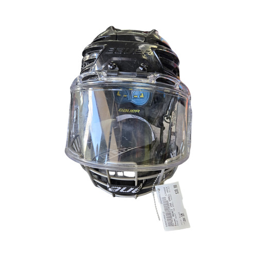 Vist Large View of Product Image Which is Used Bauer REACT 150 SMALL HOCKEY HELMET Hockey Wire Mask Black SM
