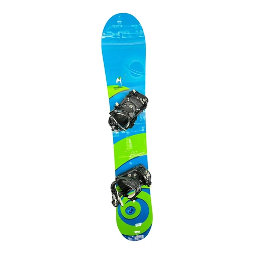 Vist Large View of Product Image Which is Used F2 BLOOM Womens Board/Bindings Royal Blue And Lime Green 157 cm