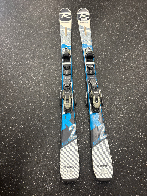 Vist Large View of Product Image Which is Used Rossignol REACT 2 Mens DH Ski/Binding White 146 cm