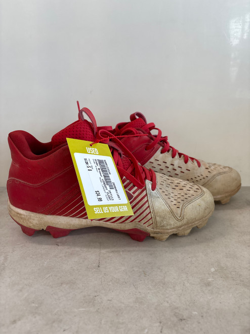 Vist Large View of Product Image Which is Used Under Armour LEADOFF CLEAT BB/SB Cleats Red Senior 8