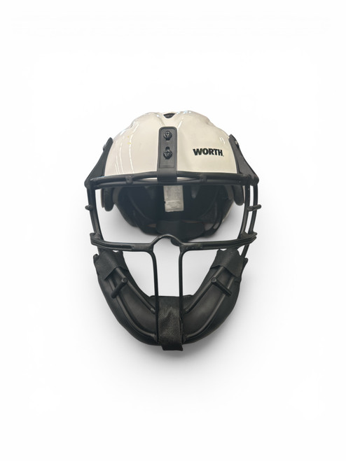 Vist Large View of Product Image Which is Used Worth LEGIT BB/SB Fielders Mask White MD