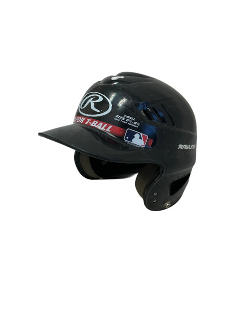 Vist Large View of Product Image Which is Used Rawlings Vapor T-Ball Batting Helmet Black