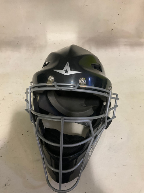 Vist Large View of Product Image Which is Used All Star CATCHER HELMET Catchers Helmet w/Mask Black MD
