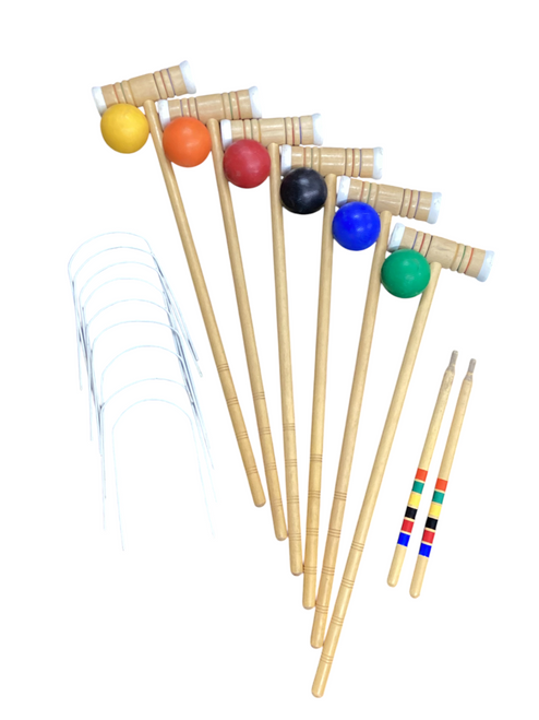 Vist Large View of Product Image Which is Used 6 Player Croquet Set