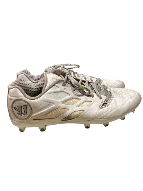 Vist Large View of Product Image Which is Used Warrior LAX Cleats Mens White Senior 14