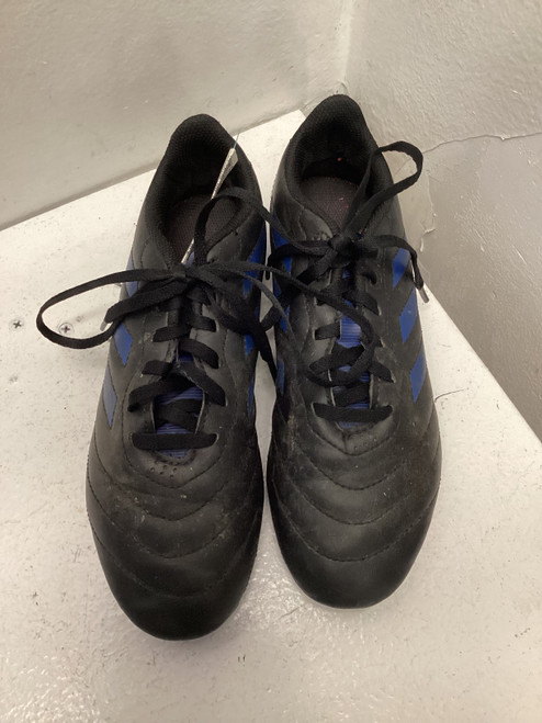 Vist Large View of Product Image Which is Used Adidas ADIDAS BB CLEATS SZ 5 BLK N BLU BB/SB Cleats Black Junior 05