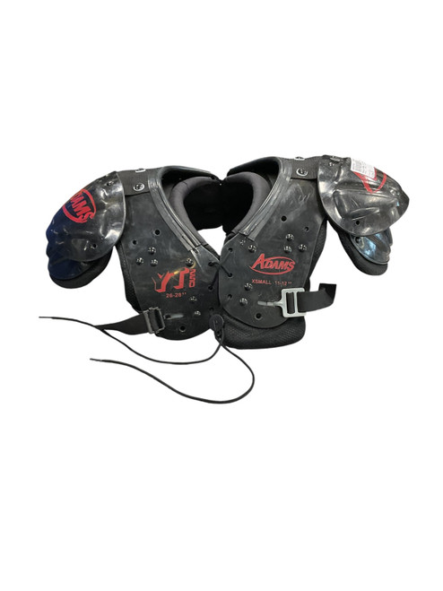 Vist Large View of Product Image Which is Used Adams XSMALL 11-12 SHOULDER PAD FB Shoulder Pads Black XS