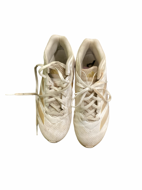 Vist Large View of Product Image Which is Used Adidas Adult FB Cleats White Senior 5.5