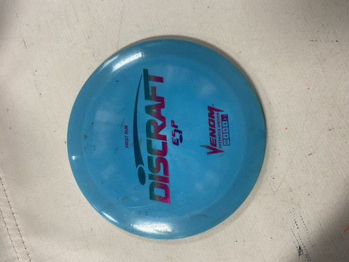 Vist Large View of Product Image Which is Used Discraft ESP VENOM Disc Golf Driver Royal Blue