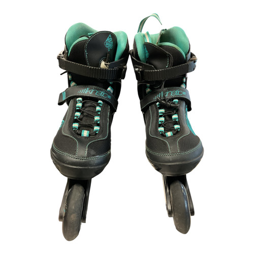 Vist Large View of Product Image Which is Used K2 KINETIC 80 WOMEN Senior Rec Fitness Skates Black Senior 9