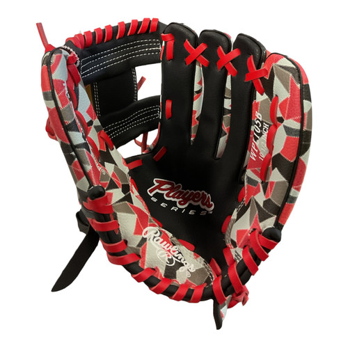Vist Large View of Product Image Which is Used Rawlings PLAYERS SERIES BB/SB Glove RH Throw Red 10 1/2"