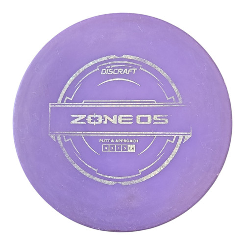 Vist Large View of Product Image Which is Used Discraft ZONE OS Disc Golf Putter Purple 170g