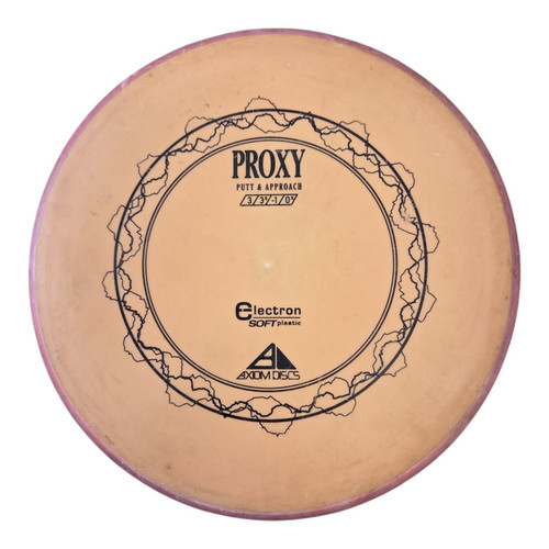Vist Large View of Product Image Which is Used Axiom ELECTRON SOFT PROXY Disc Golf Putter Orange 172g