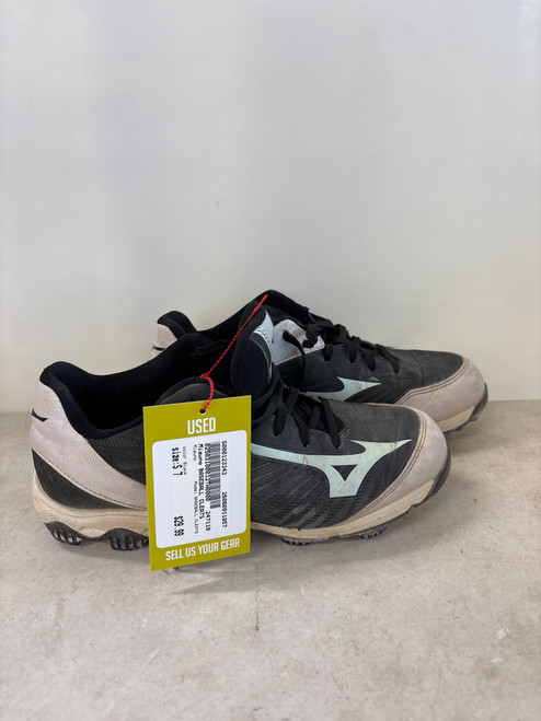 Vist Large View of Product Image Which is Used Mizuno BASEBALL CLEATS BB/SB Cleats Black Senior 7
