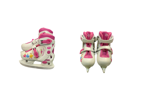 Vist Large View of Product Image Which is Used DISNEY PRINCESS Girls Softboot Skate White Adjustable