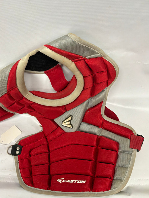 Vist Large View of Product Image Which is Used Easton M-10 Catchers Helmet w/Mask Red LG
