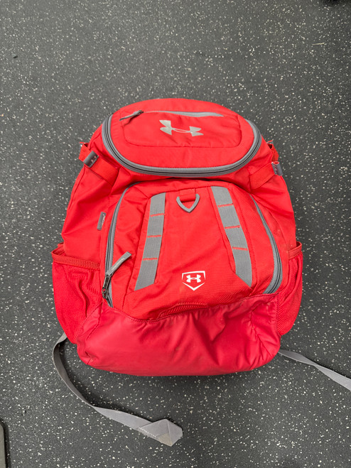 Vist Large View of Product Image Which is Used Under Armour STORM BB/SB Player Backpack Red