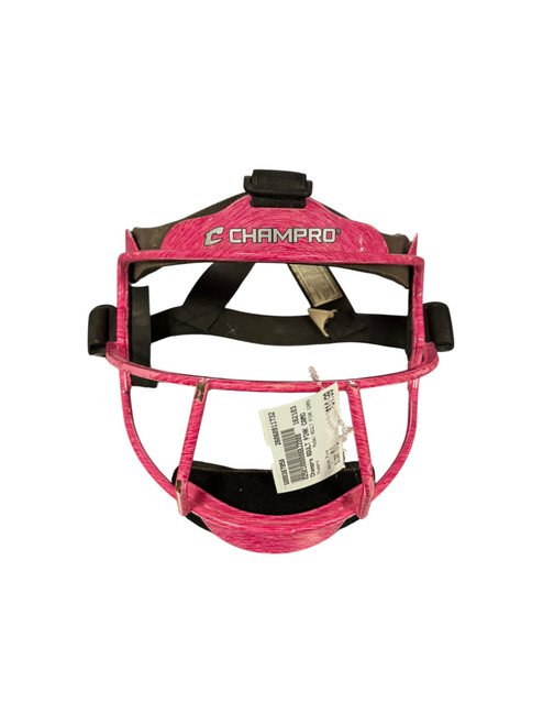 Vist Large View of Product Image Which is Used Champro ADULT PINK CAMO BB/SB Fielders Mask Pink M/L