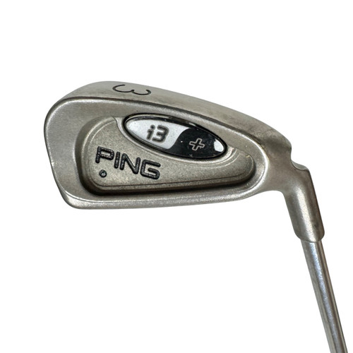Vist Large View of Product Image Which is Used Ping I3+ BLACK DOT Men's RH 3 Iron Steel Shaft