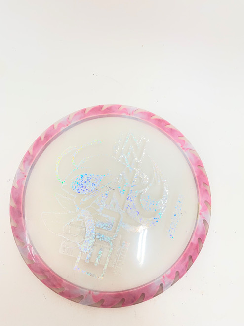 Vist Large View of Product Image Which is Used Discraft BUZZZ Disc Golf Mid Range White