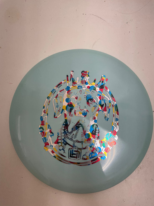 Vist Large View of Product Image Which is Used Discraft BUZZ Disc Golf Mid Range Carolina Blue
