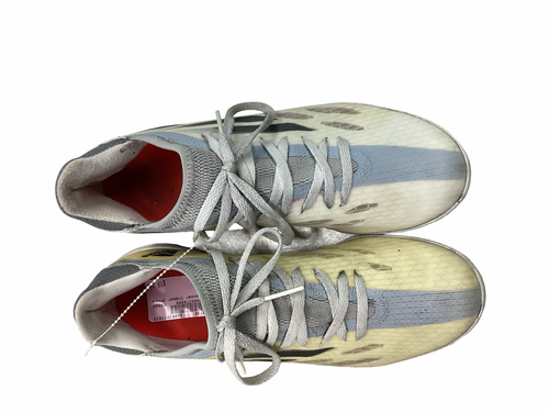 Vist Large View of Product Image Which is Used Adidas Soccer Indoor Shoes Grey Senior 8