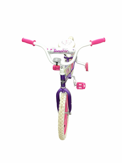 Vist Large View of Product Image Which is Used Huffy SEA STAR Training Wheel Bike Girls Purple 18"