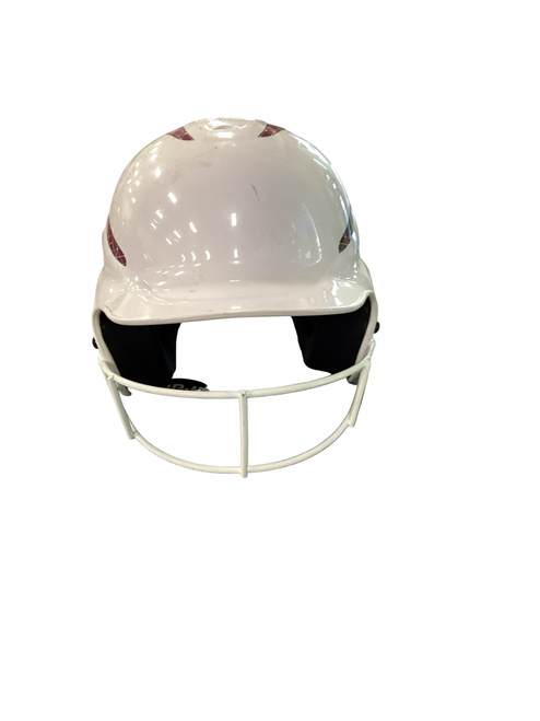Vist Large View of Product Image Which is Used Worth BATTING HELMET W/MASK Batting Helmet w/Mask White MD