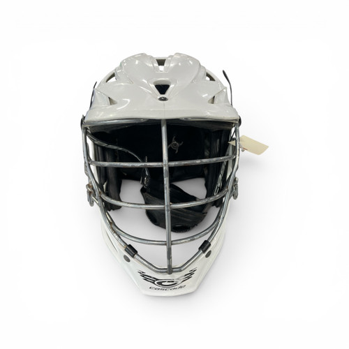 Vist Large View of Product Image Which is Used Cascade R Lacrosse Helmet White Fits all
