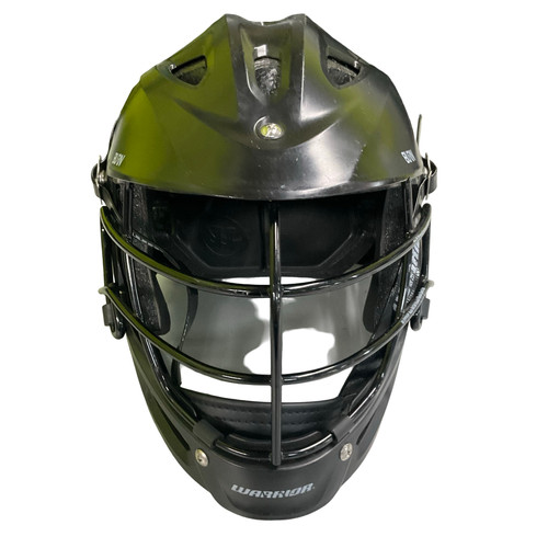 Vist Large View of Product Image Which is Used Warrior BURN JR Lacrosse Helmet Black One Size