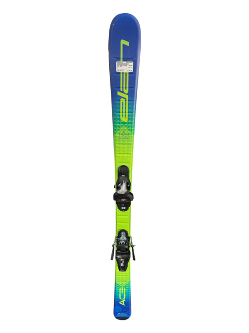 Vist Large View of Product Image Which is Used Elan ACE Boys DH Ski/Binding Royal Blue 140 cm
