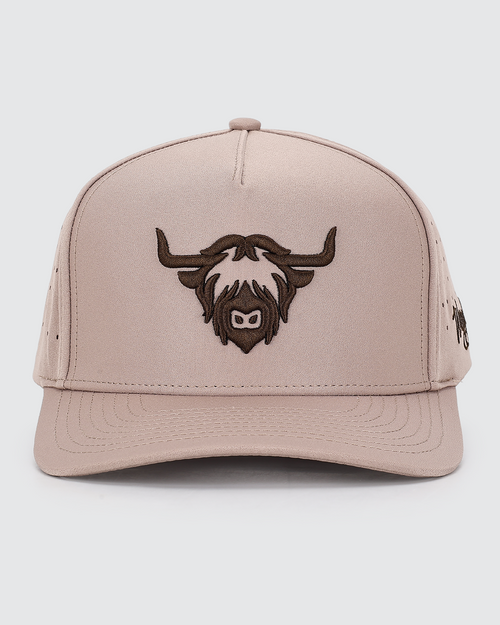 Vist Large View of Product Image Which is Waggle Golf Highlander Snapback Hat, Tan