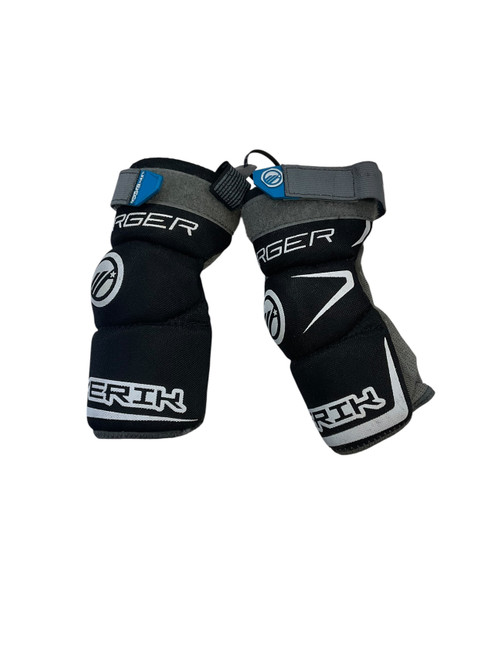 Vist Large View of Product Image Which is Used Maverik CHARGER Lacrosse Arm Pads/Guards Black SM